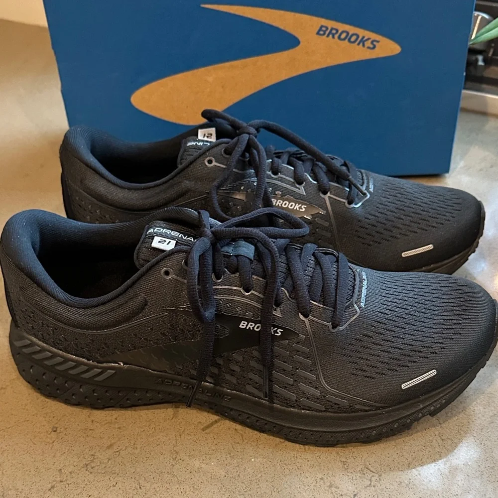 New Brooks black Adrenaline GTS 21 Athletic Sneakers size 11.5 - Picture 5 of 12